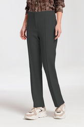 STRETCH PLAIN WAVE ZASS SLIM TROUSERS